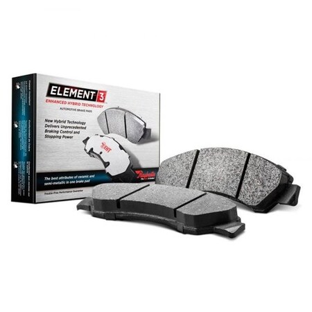 Raybestos Raybestos R53-EHT1912H Element3 Enhanced Front Brake Pad Set for 2017-2018 Hyundai Elantra R53-EHT1912H
